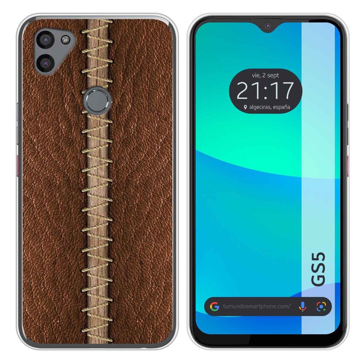 Funda Silicona para Gigaset GS5 diseño Cuero 01 Dibujos