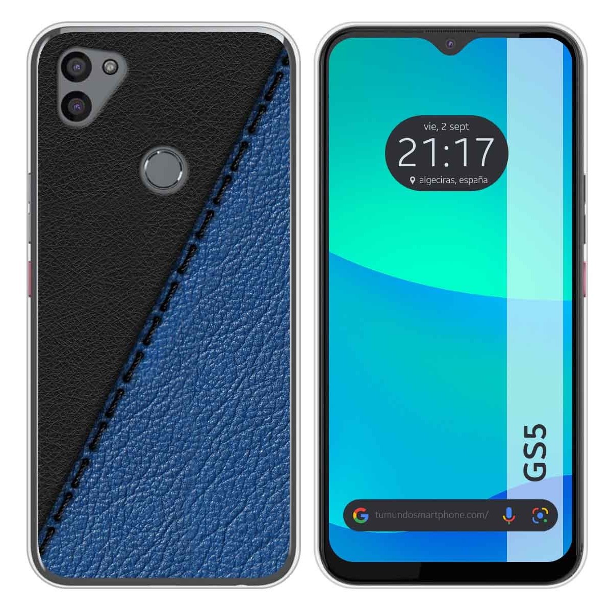 Funda Silicona para Gigaset GS5 diseño Cuero 02 Dibujos