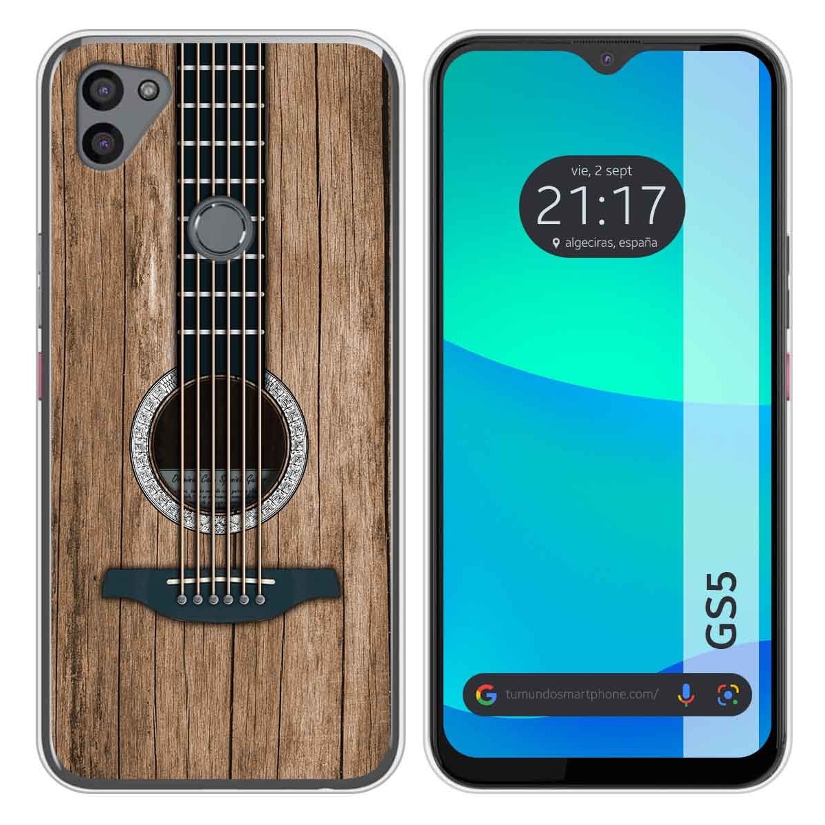 Funda Silicona para Gigaset GS5 diseño Madera 11 Dibujos