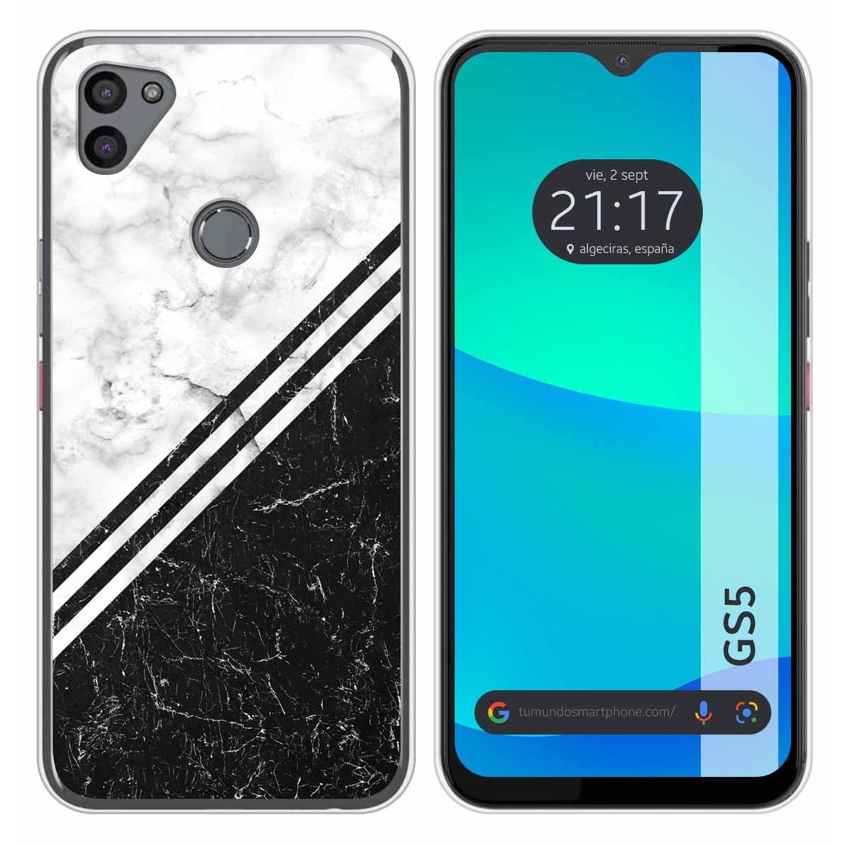 Funda Silicona para Gigaset GS5 diseño Mármol 01 Dibujos