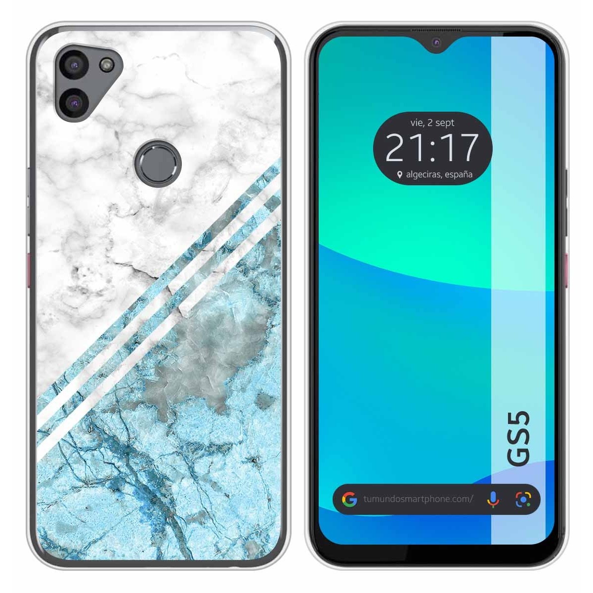 Funda Silicona para Gigaset GS5 diseño Mármol 02 Dibujos