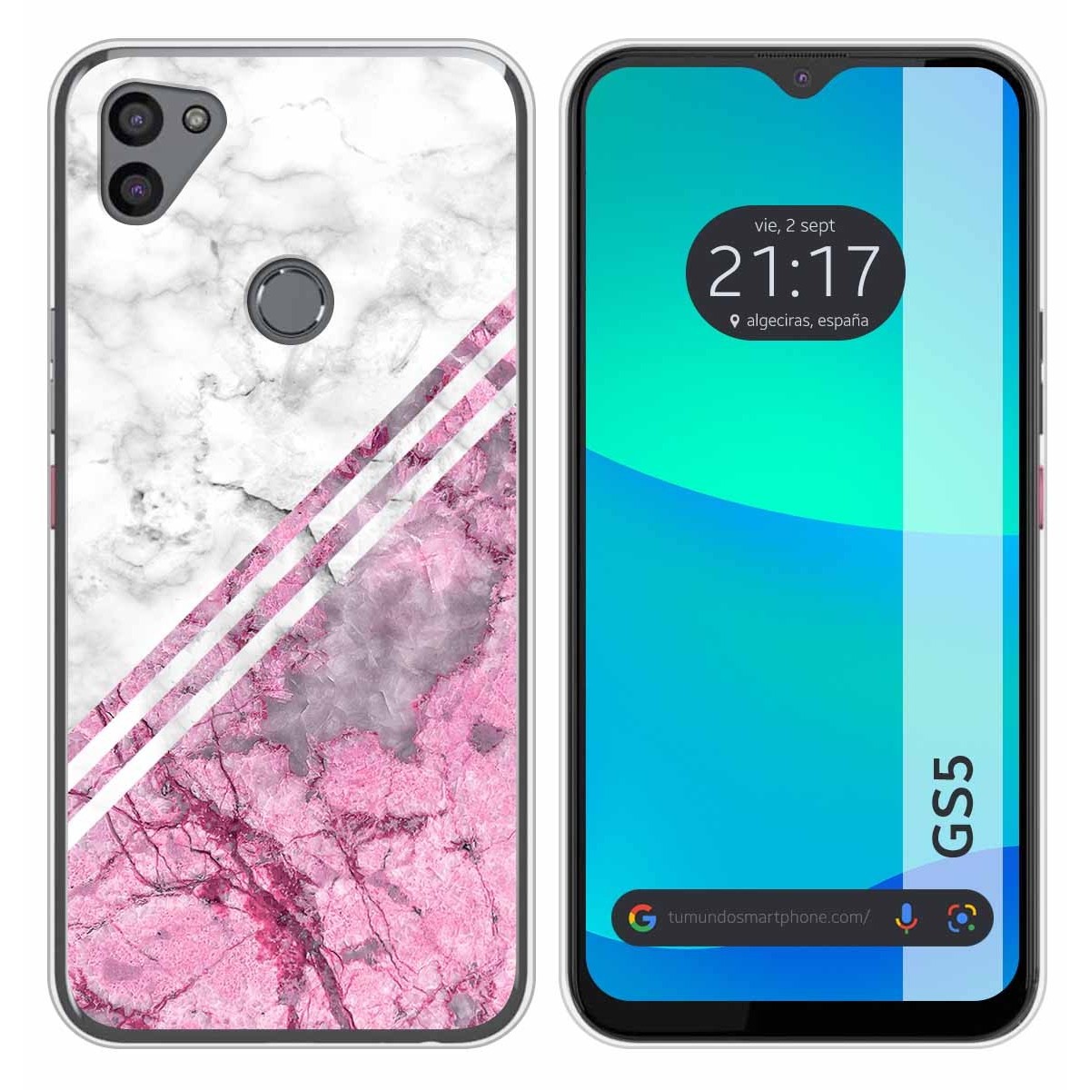 Funda Silicona para Gigaset GS5 diseño Mármol 03 Dibujos
