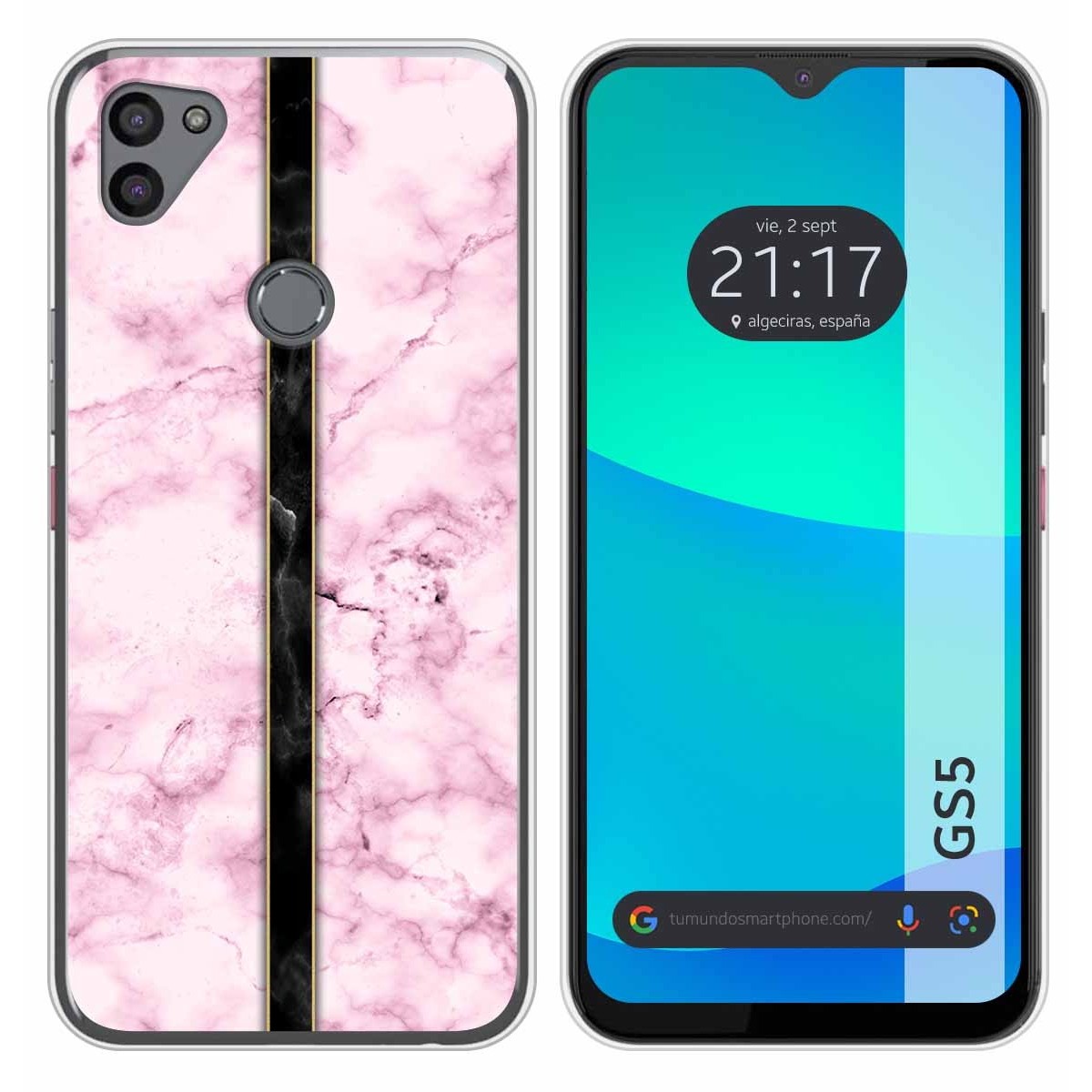 Funda Silicona para Gigaset GS5 diseño Mármol 04 Dibujos