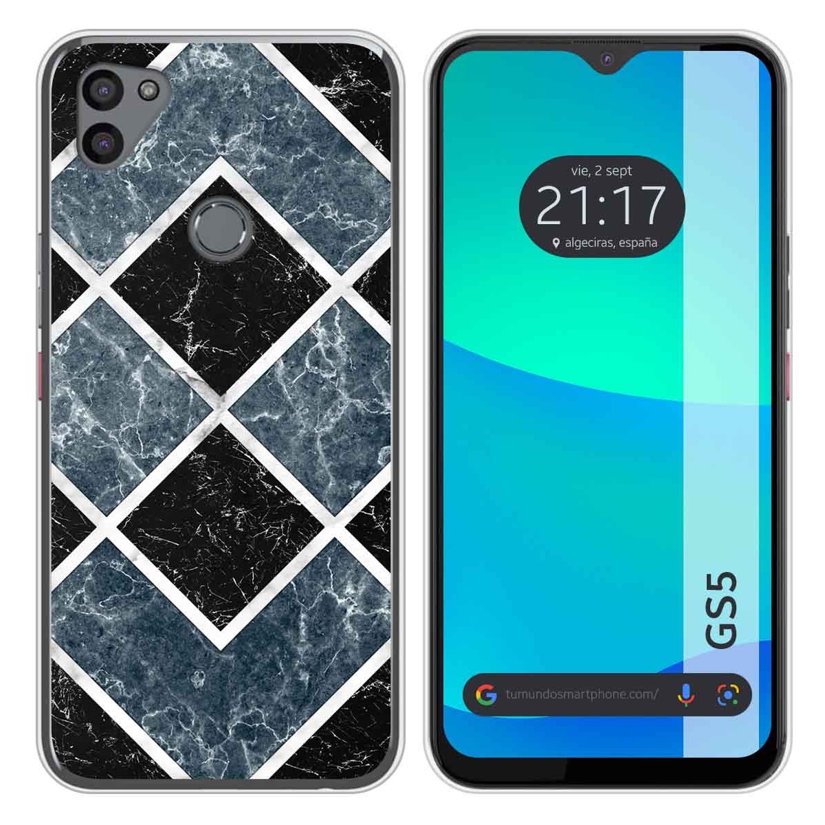 Funda Silicona para Gigaset GS5 diseño Mármol 06 Dibujos