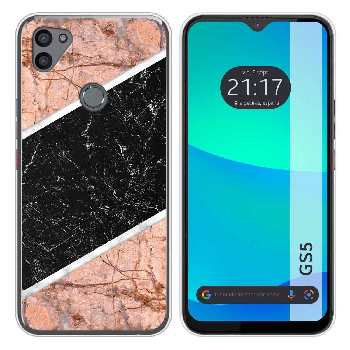Funda Silicona para Gigaset GS5 diseño Mármol 07 Dibujos