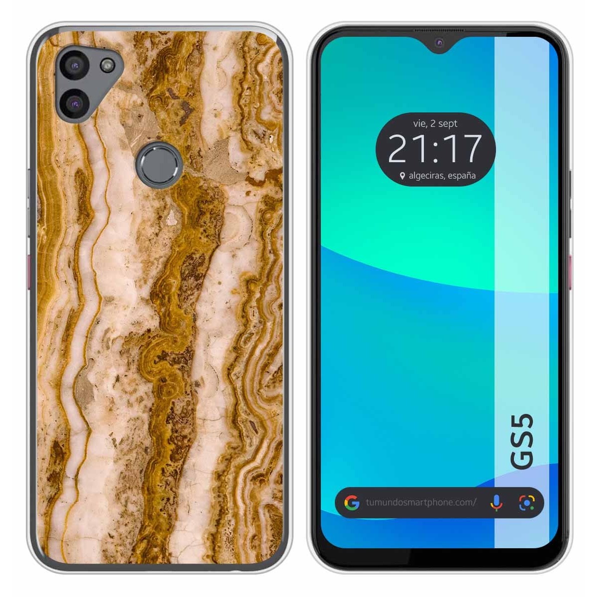 Funda Silicona para Gigaset GS5 diseño Mármol 10 Dibujos