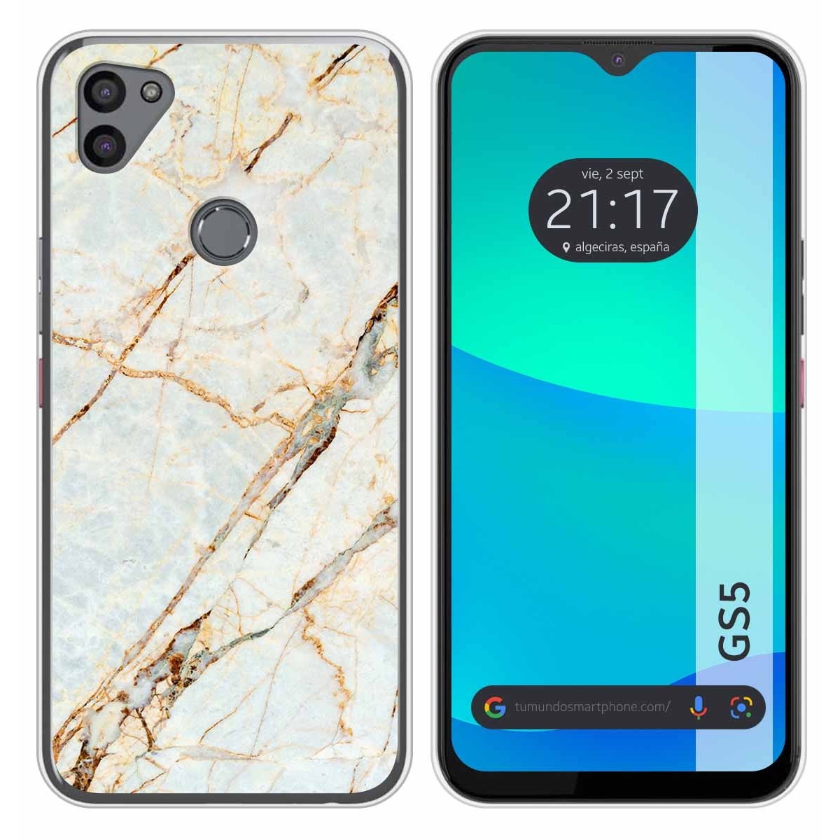 Funda Silicona para Gigaset GS5 diseño Mármol 13 Dibujos