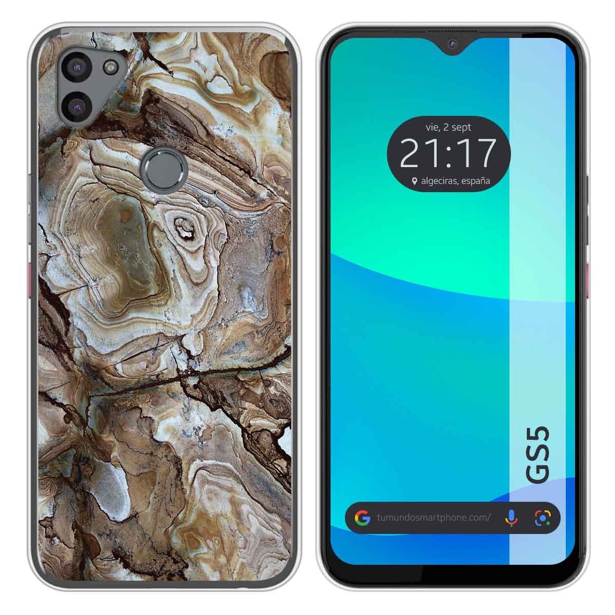 Funda Silicona para Gigaset GS5 diseño Mármol 14 Dibujos