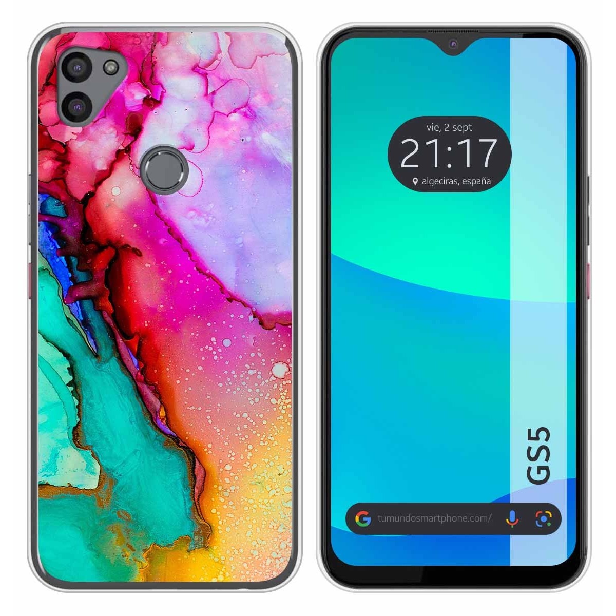 Funda Silicona para Gigaset GS5 diseño Mármol 15 Dibujos