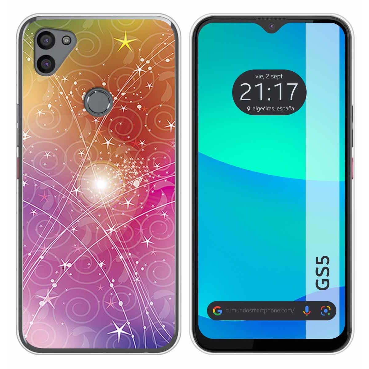 Funda Silicona para Gigaset GS5 diseño Abstracto Dibujos