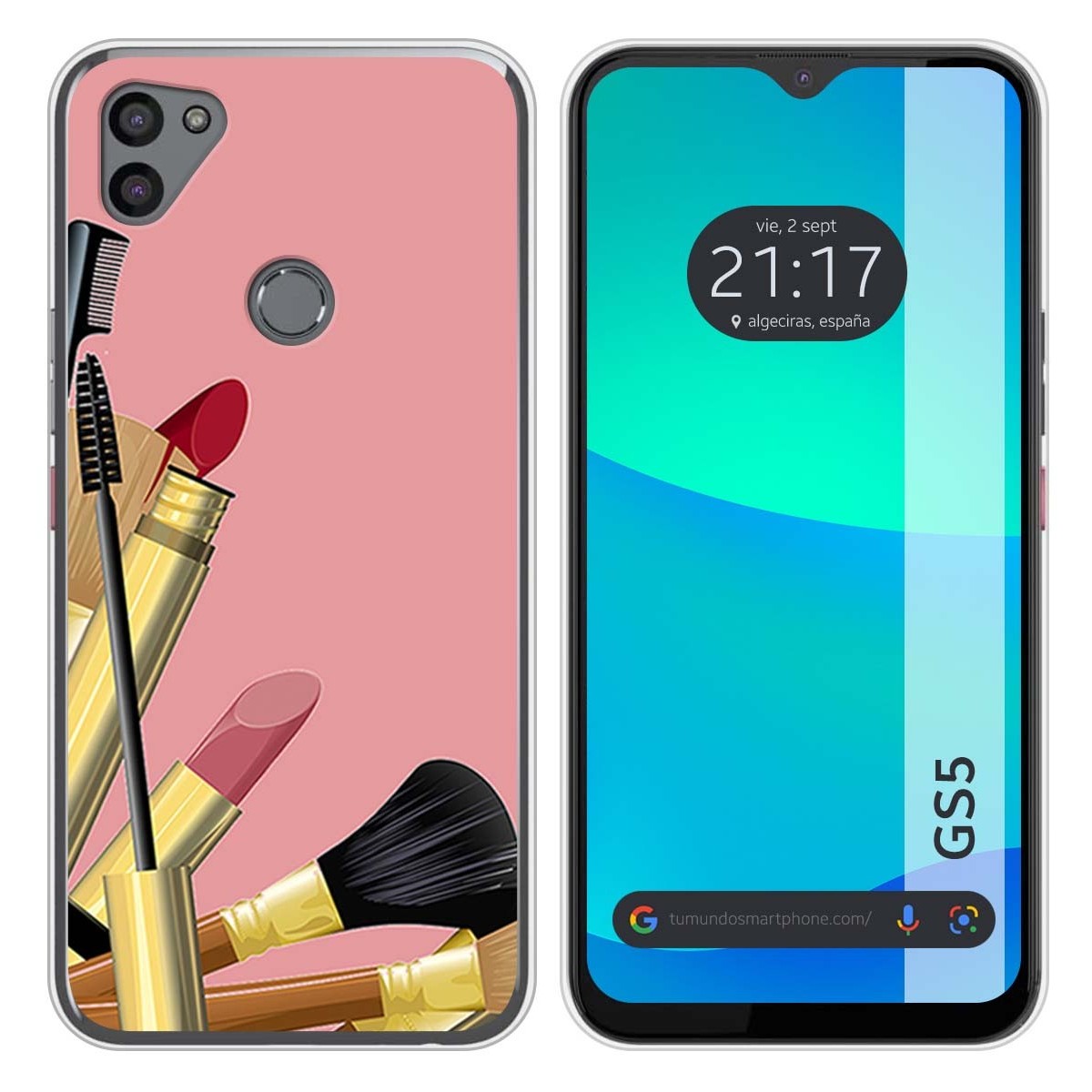 Funda Silicona para Gigaset GS5 diseño Brochas Dibujos