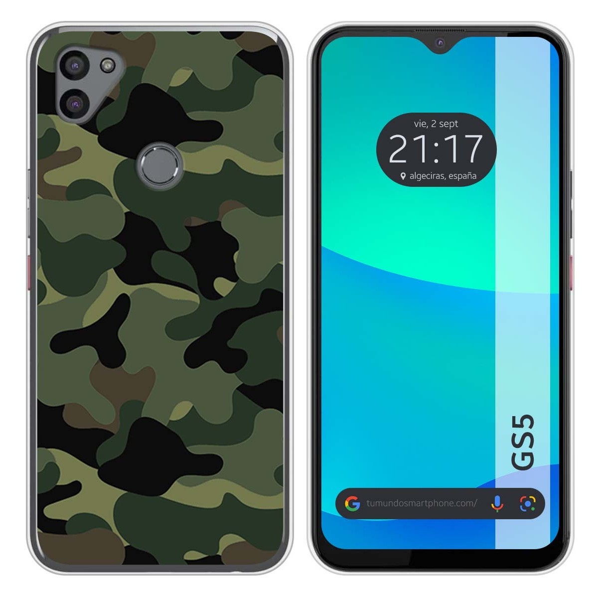 Funda Silicona para Gigaset GS5 diseño Camuflaje Dibujos