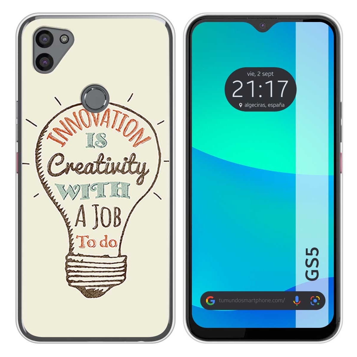 Funda Silicona para Gigaset GS5 diseño Creativity Dibujos