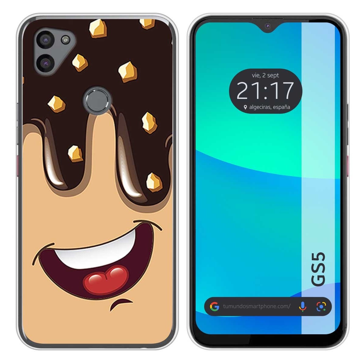 Funda Silicona para Gigaset GS5 diseño Helado Chocolate Dibujos