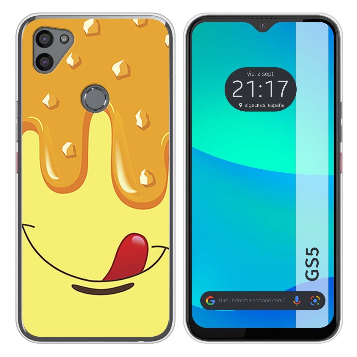 Funda Silicona para Gigaset GS5 diseño Helado Vainilla Dibujos