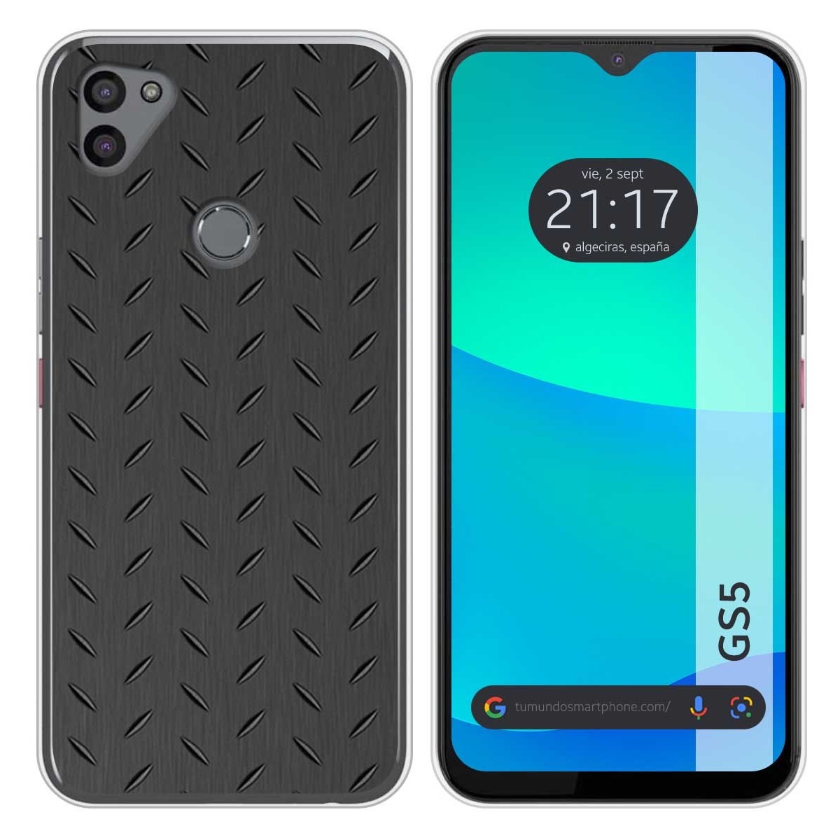 Funda Silicona para Gigaset GS5 diseño Metal Dibujos