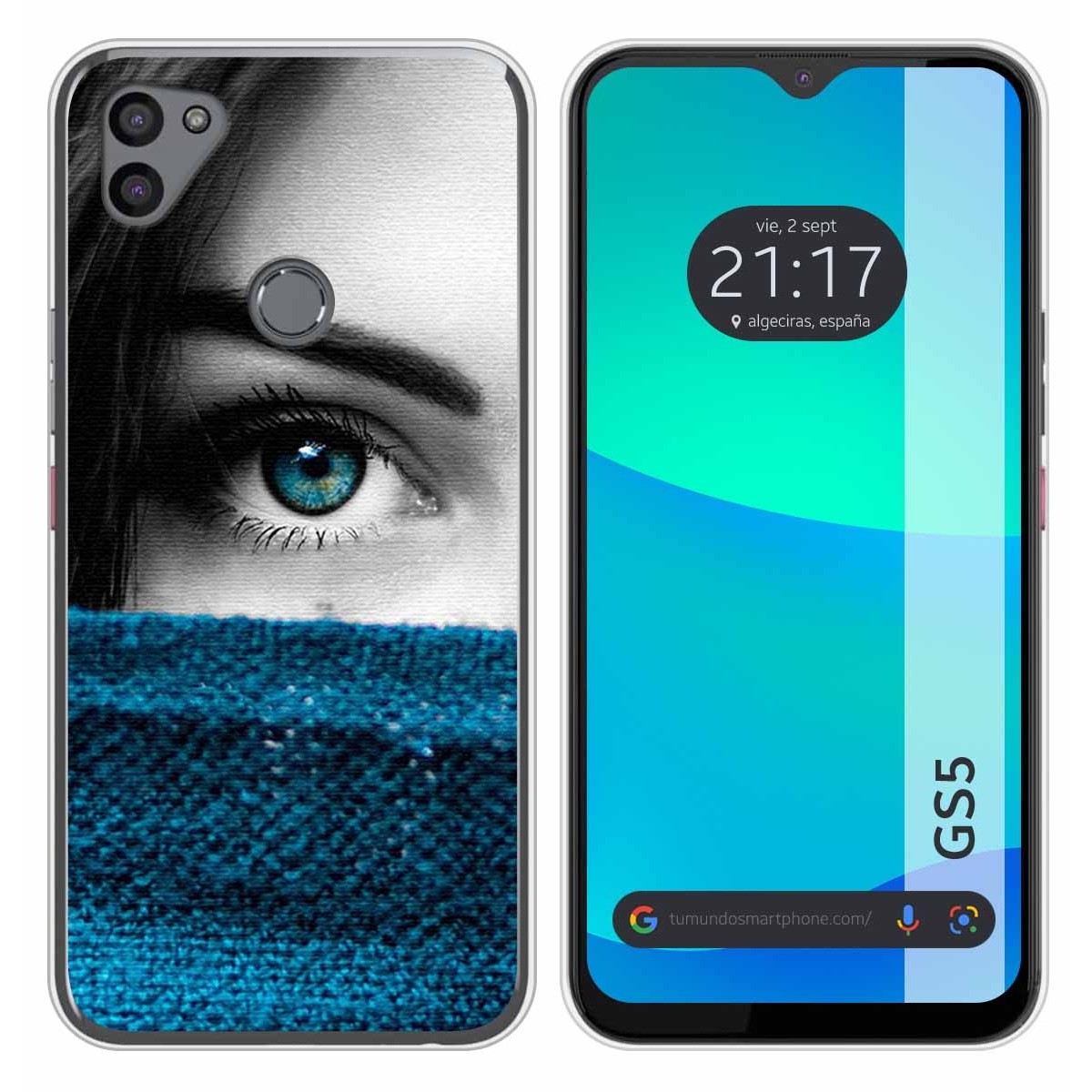 Funda Silicona para Gigaset GS5 diseño Ojo Dibujos
