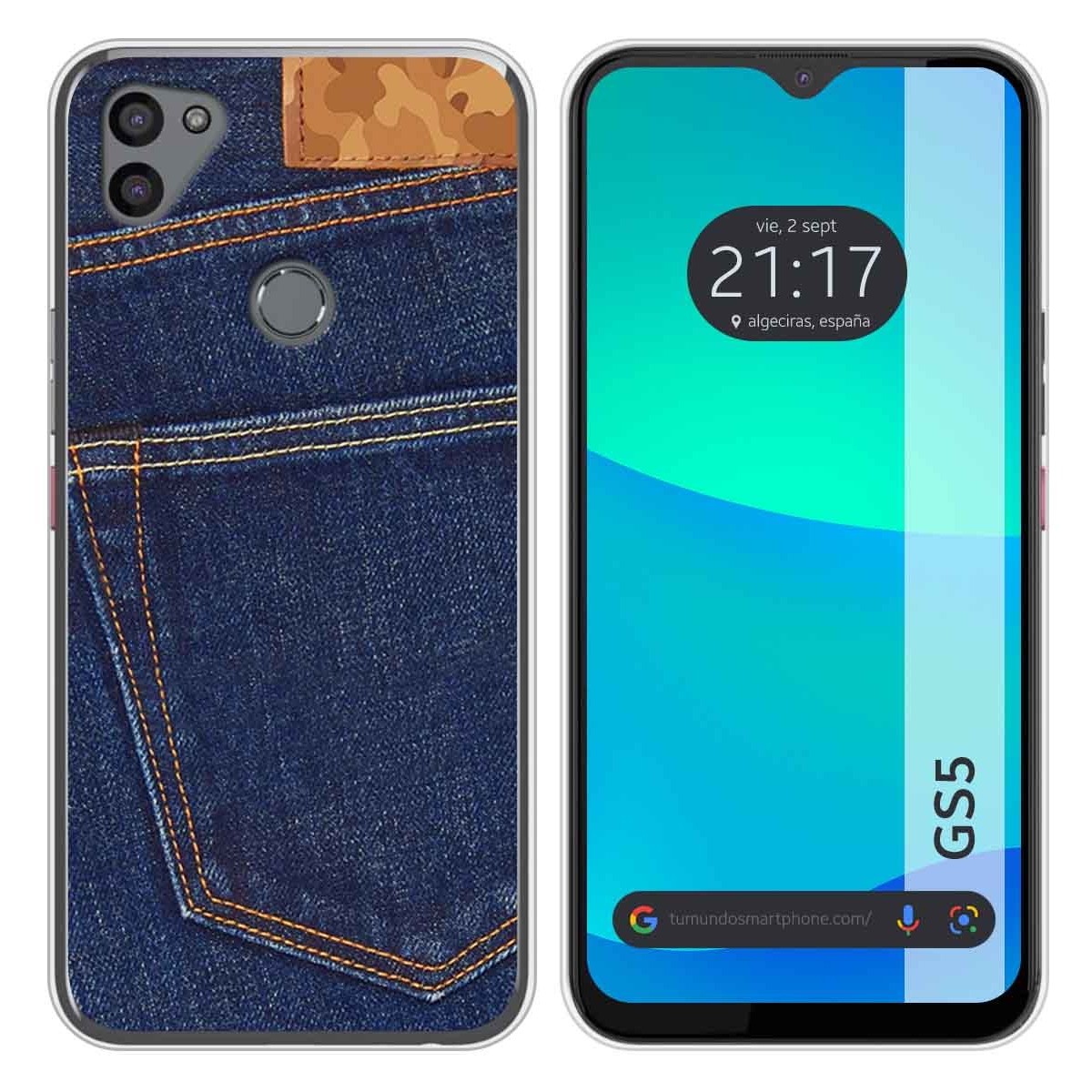 Funda Silicona para Gigaset GS5 diseño Vaquero Dibujos