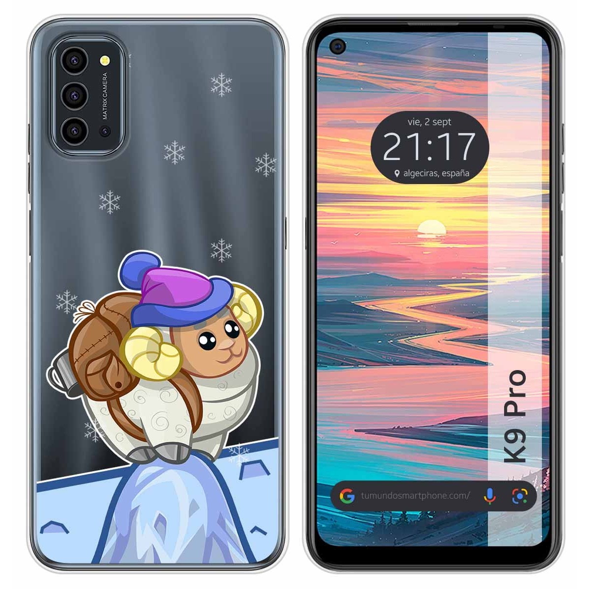 Funda Silicona Transparente para Oukitel K9 Pro diseño Cabra Dibujos