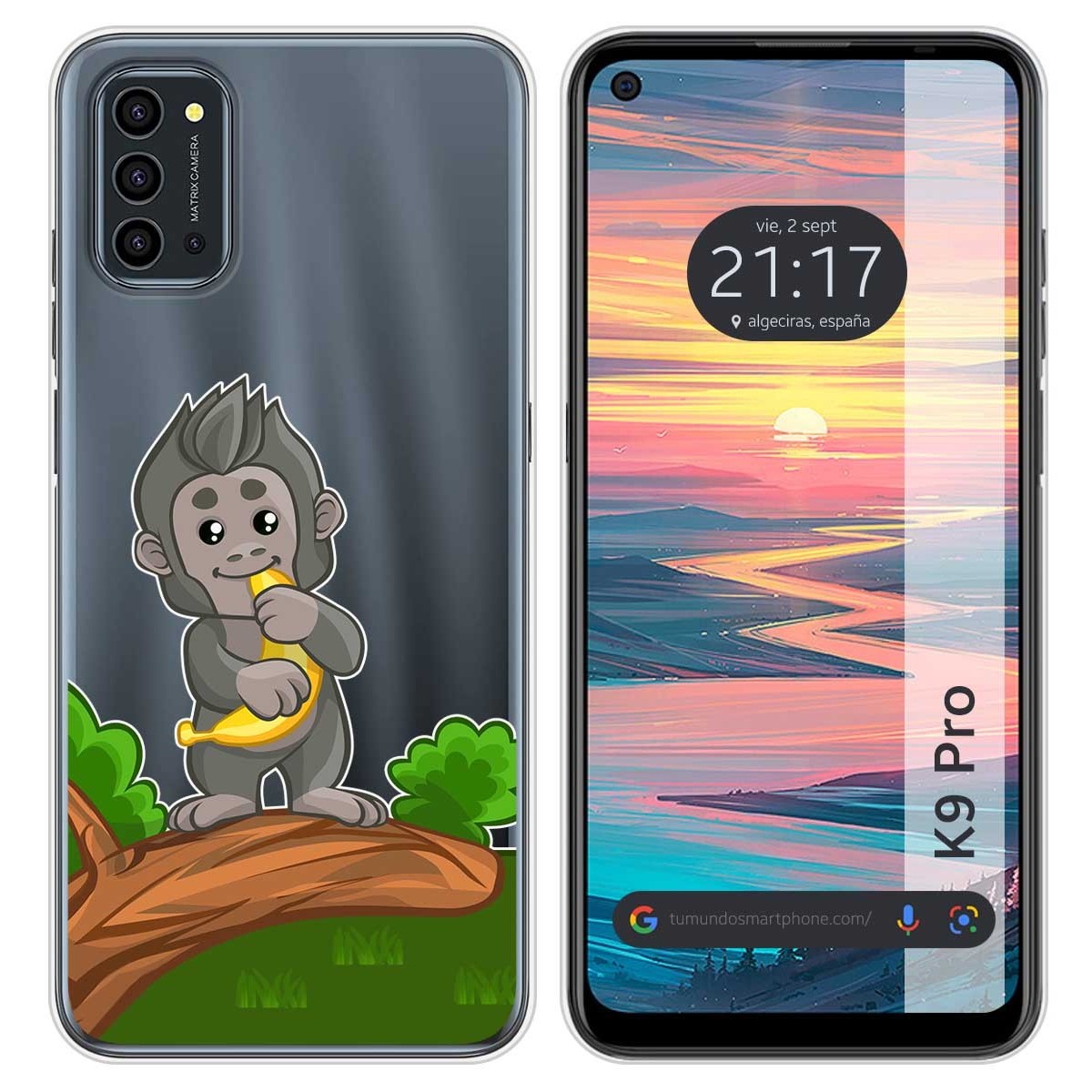 Funda Silicona Transparente para Oukitel K9 Pro diseño Mono Dibujos