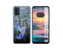 Funda Silicona Transparente para Oukitel K9 Pro diseño Plumas Dibujos