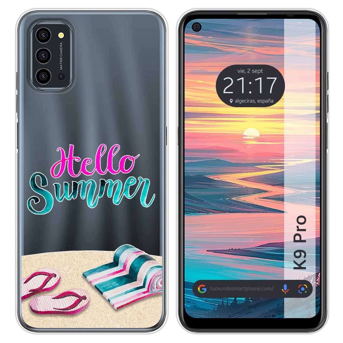Funda Silicona Transparente para Oukitel K9 Pro diseño Summer Dibujos