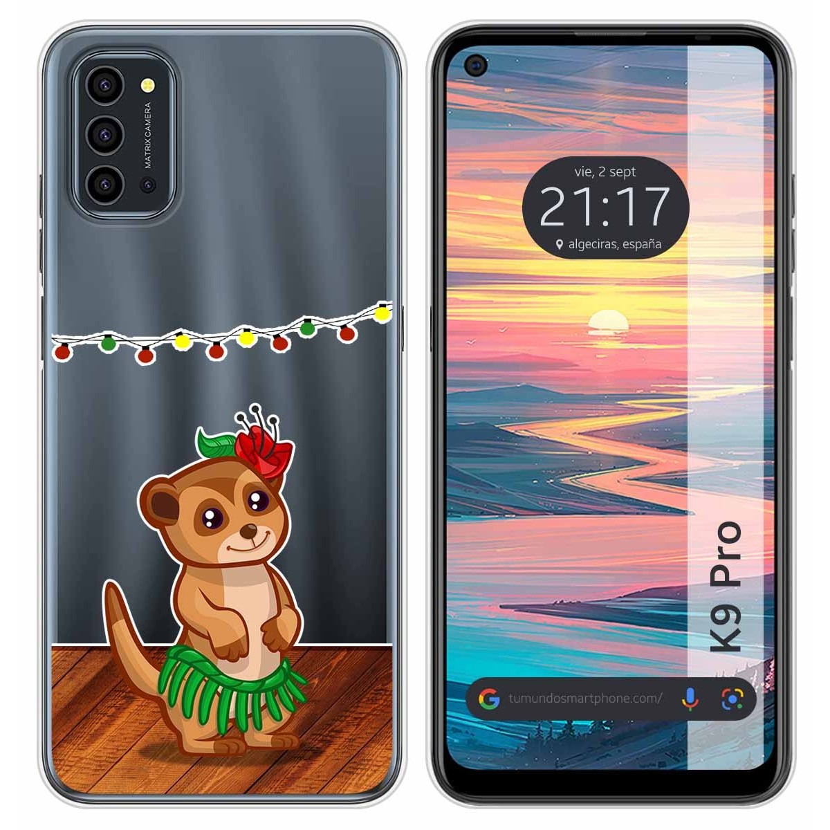Funda Silicona Transparente para Oukitel K9 Pro diseño Suricata Dibujos