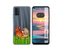 Funda Silicona Transparente para Oukitel K9 Pro diseño Tigre Dibujos