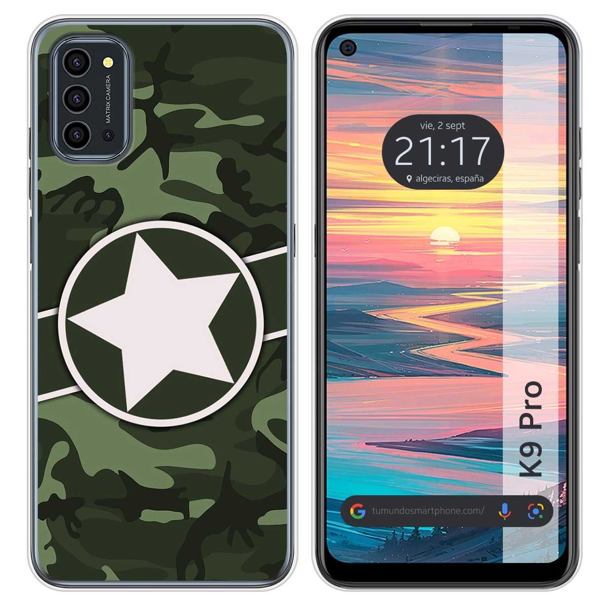 Funda Silicona para Oukitel K9 Pro diseño Camuflaje 01 Dibujos