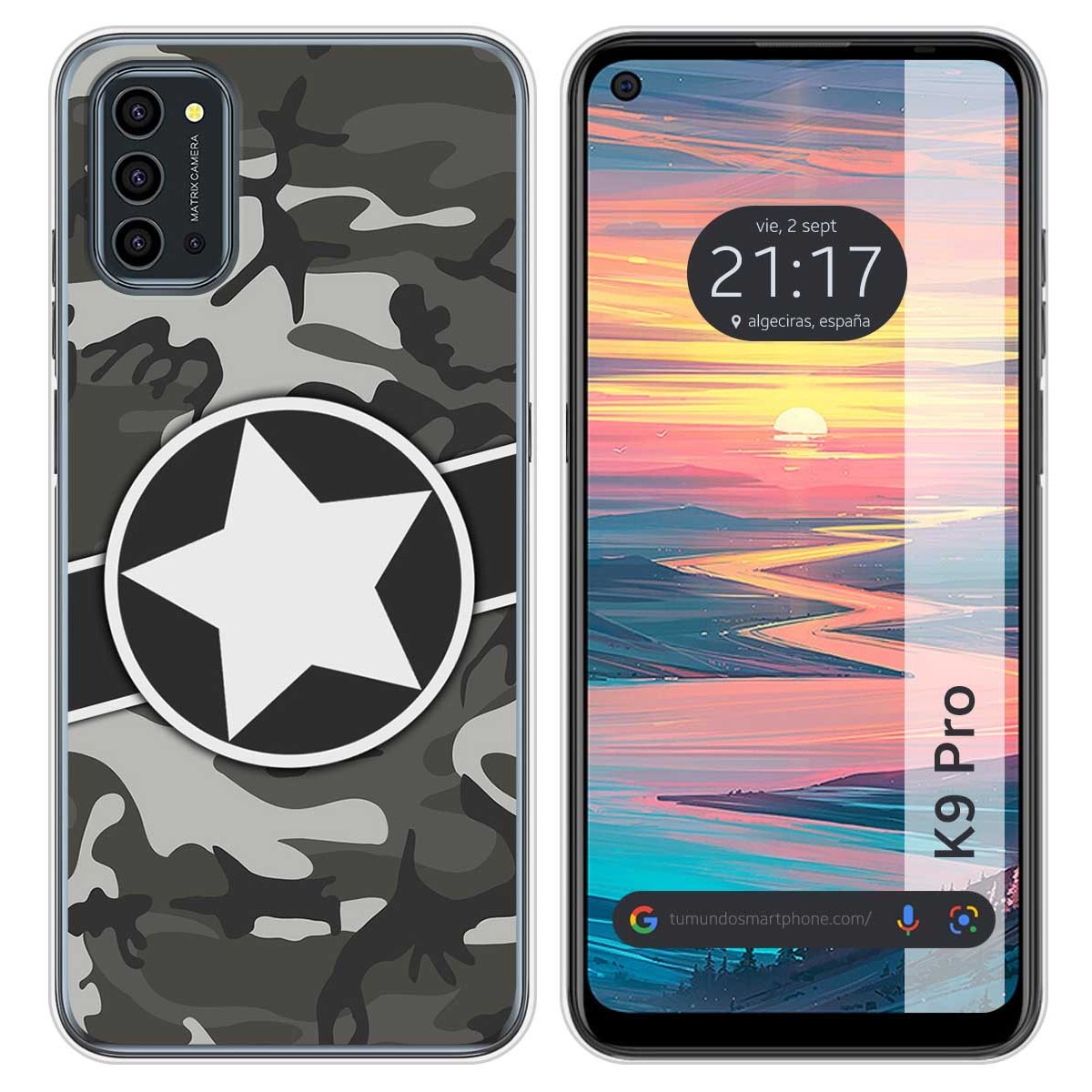 Funda Silicona para Oukitel K9 Pro diseño Camuflaje 02 Dibujos