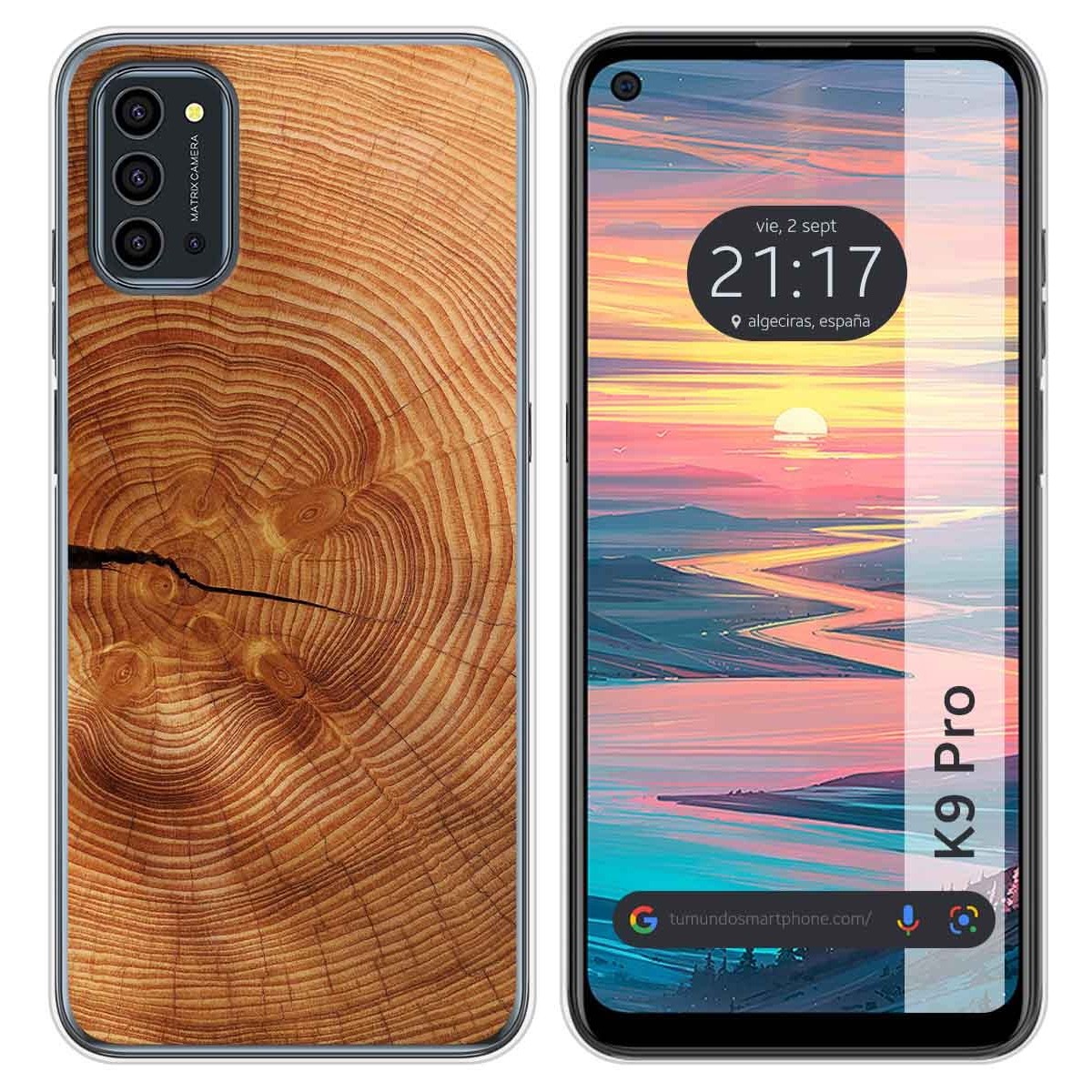 Funda Silicona para Oukitel K9 Pro diseño Madera 04 Dibujos