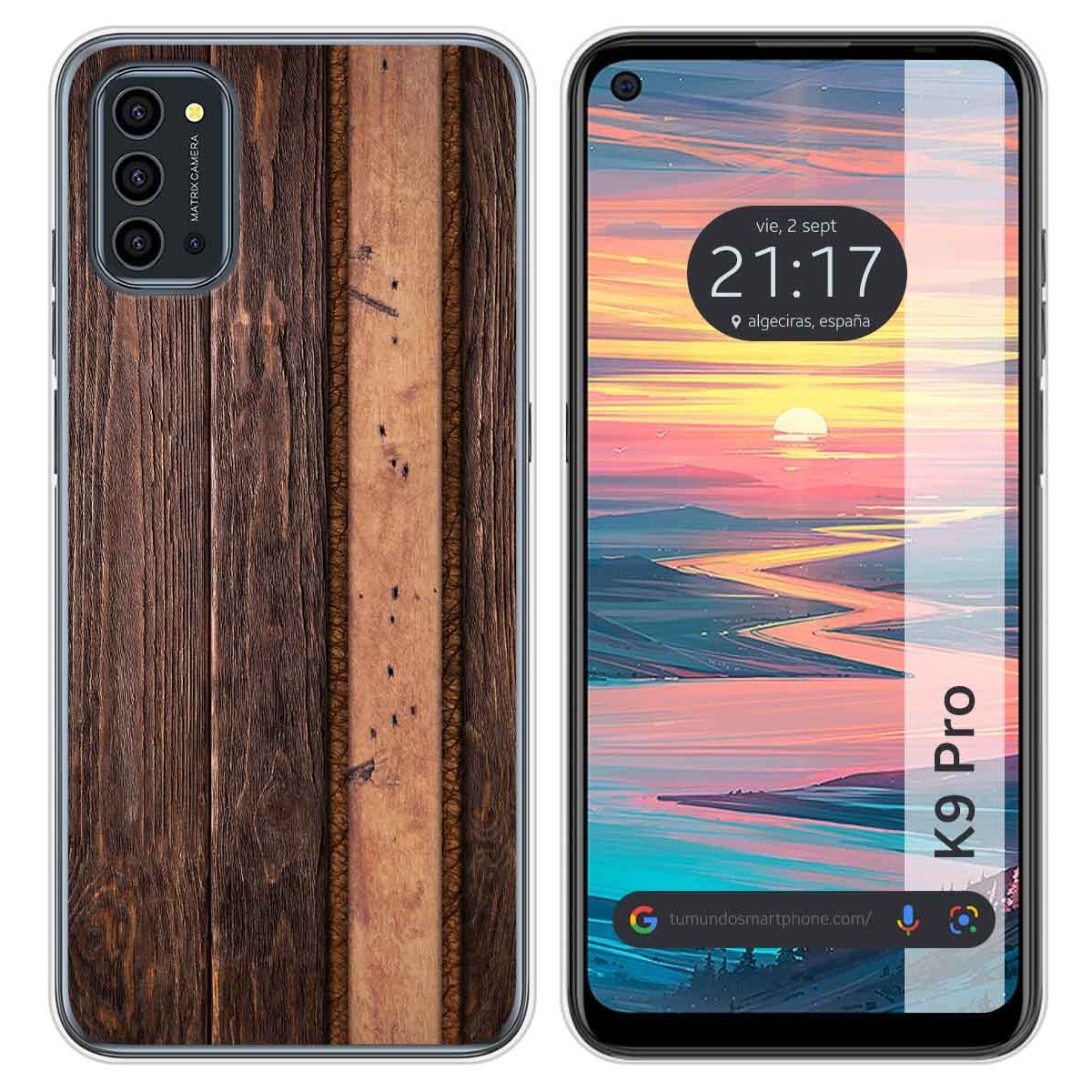 Funda Silicona para Oukitel K9 Pro diseño Madera 05 Dibujos