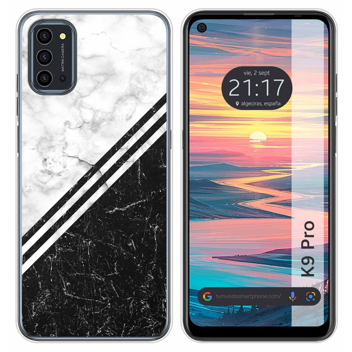 Funda Silicona para Oukitel K9 Pro diseño Mármol 01 Dibujos