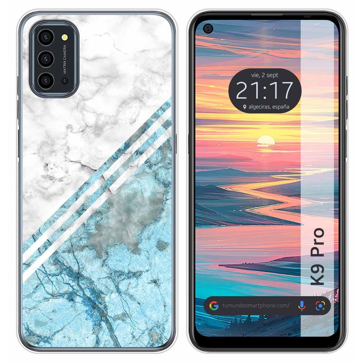 Funda Silicona para Oukitel K9 Pro diseño Mármol 02 Dibujos