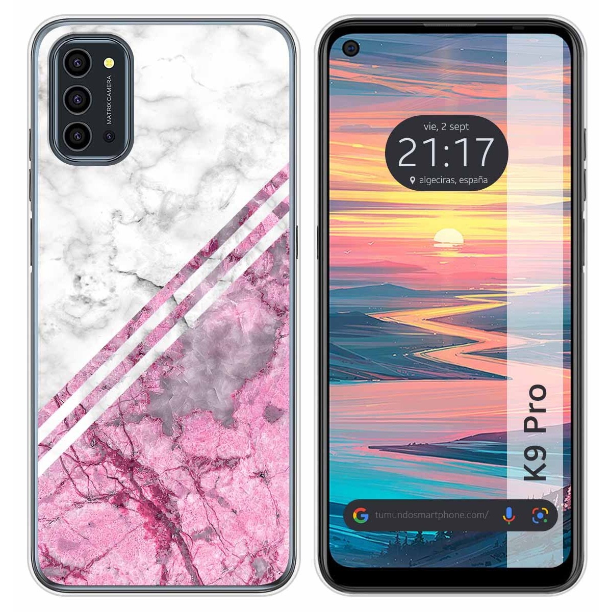 Funda Silicona para Oukitel K9 Pro diseño Mármol 03 Dibujos
