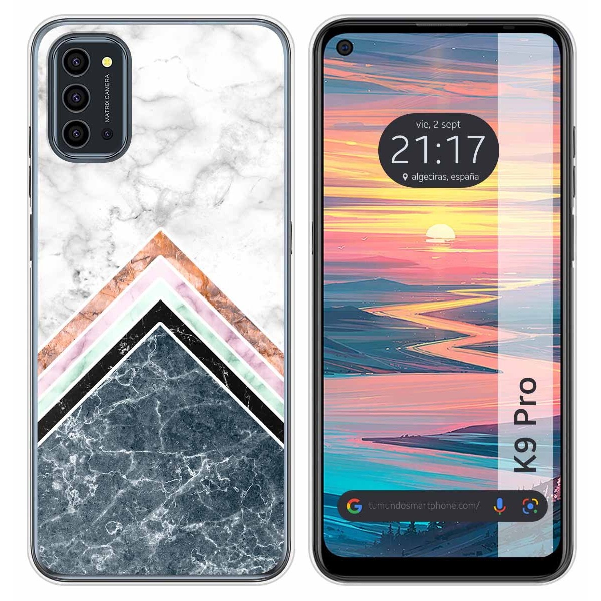 Funda Silicona para Oukitel K9 Pro diseño Mármol 05 Dibujos