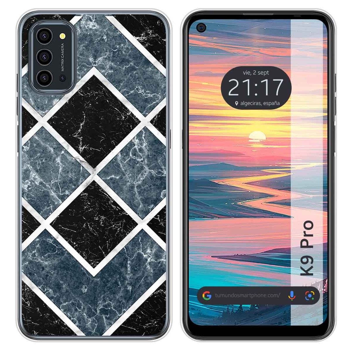 Funda Silicona para Oukitel K9 Pro diseño Mármol 06 Dibujos