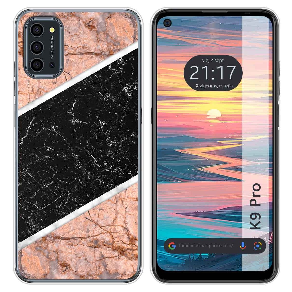 Funda Silicona para Oukitel K9 Pro diseño Mármol 07 Dibujos