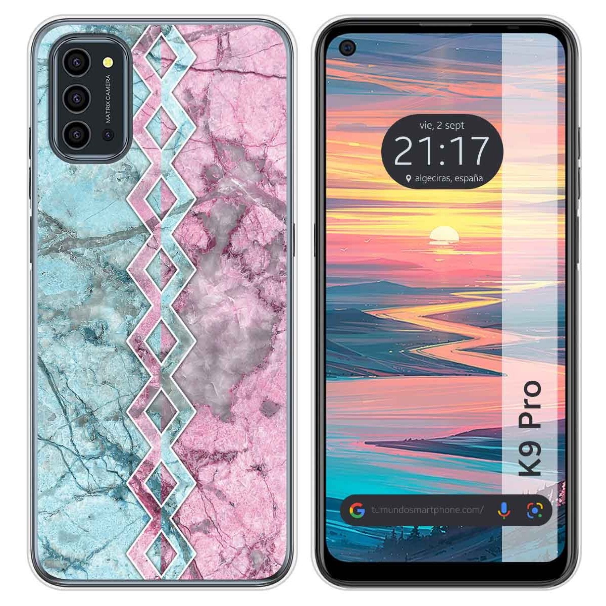 Funda Silicona para Oukitel K9 Pro diseño Mármol 08 Dibujos