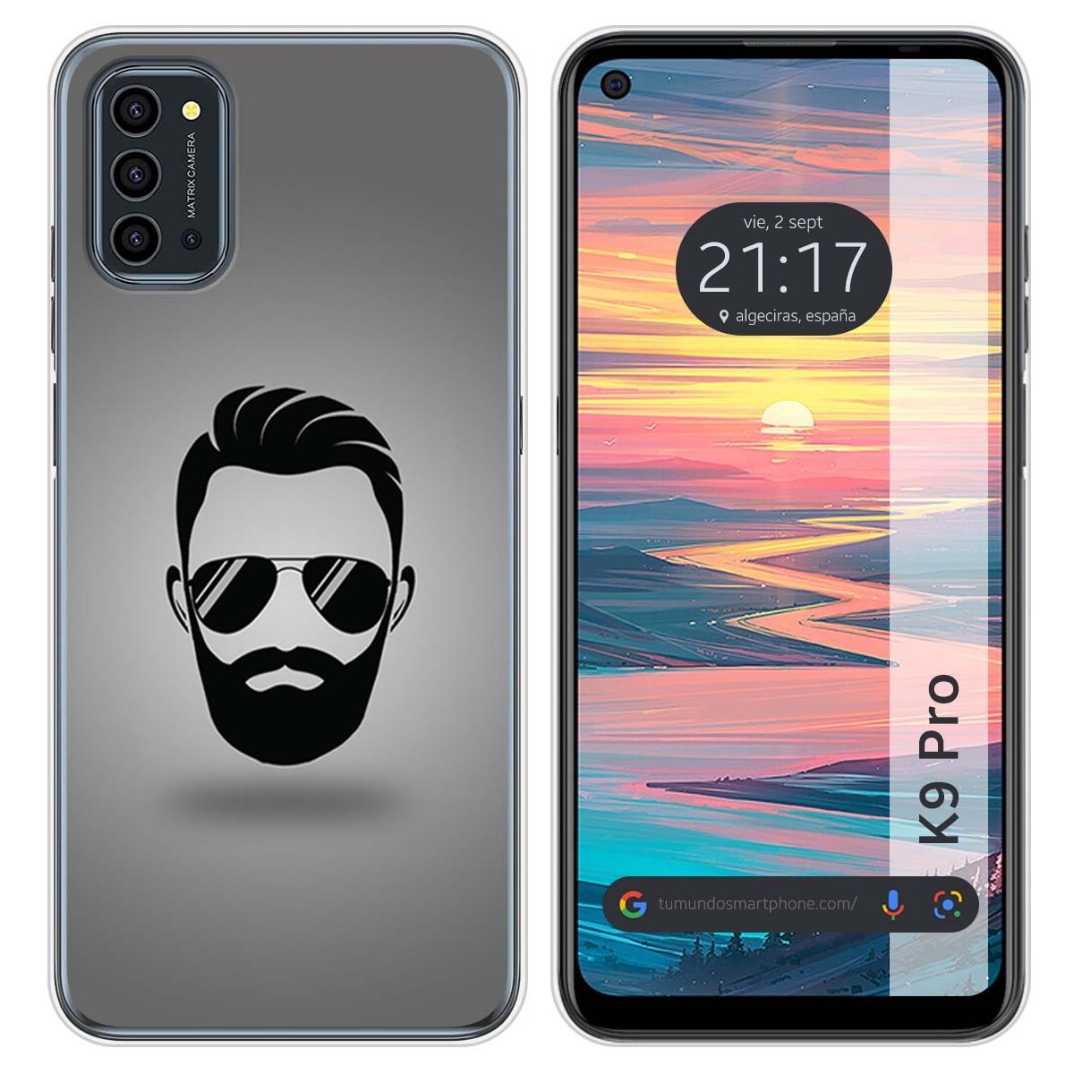 Funda Silicona para Oukitel K9 Pro diseño Barba Dibujos