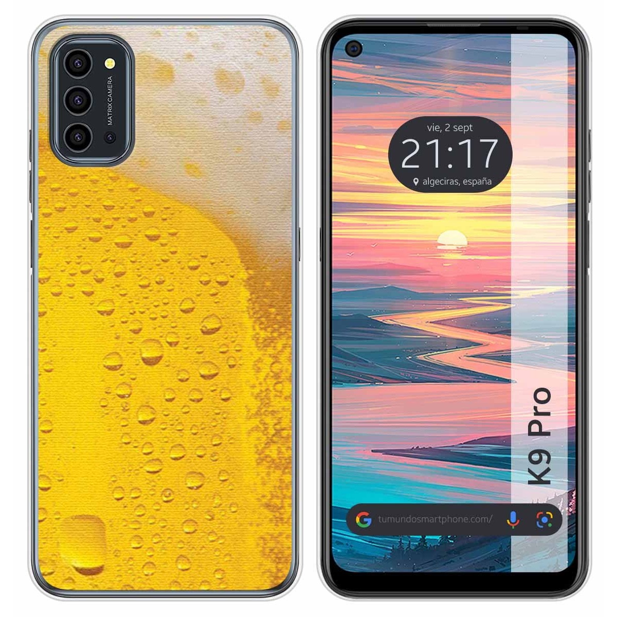 Funda Silicona para Oukitel K9 Pro diseño Cerveza Dibujos