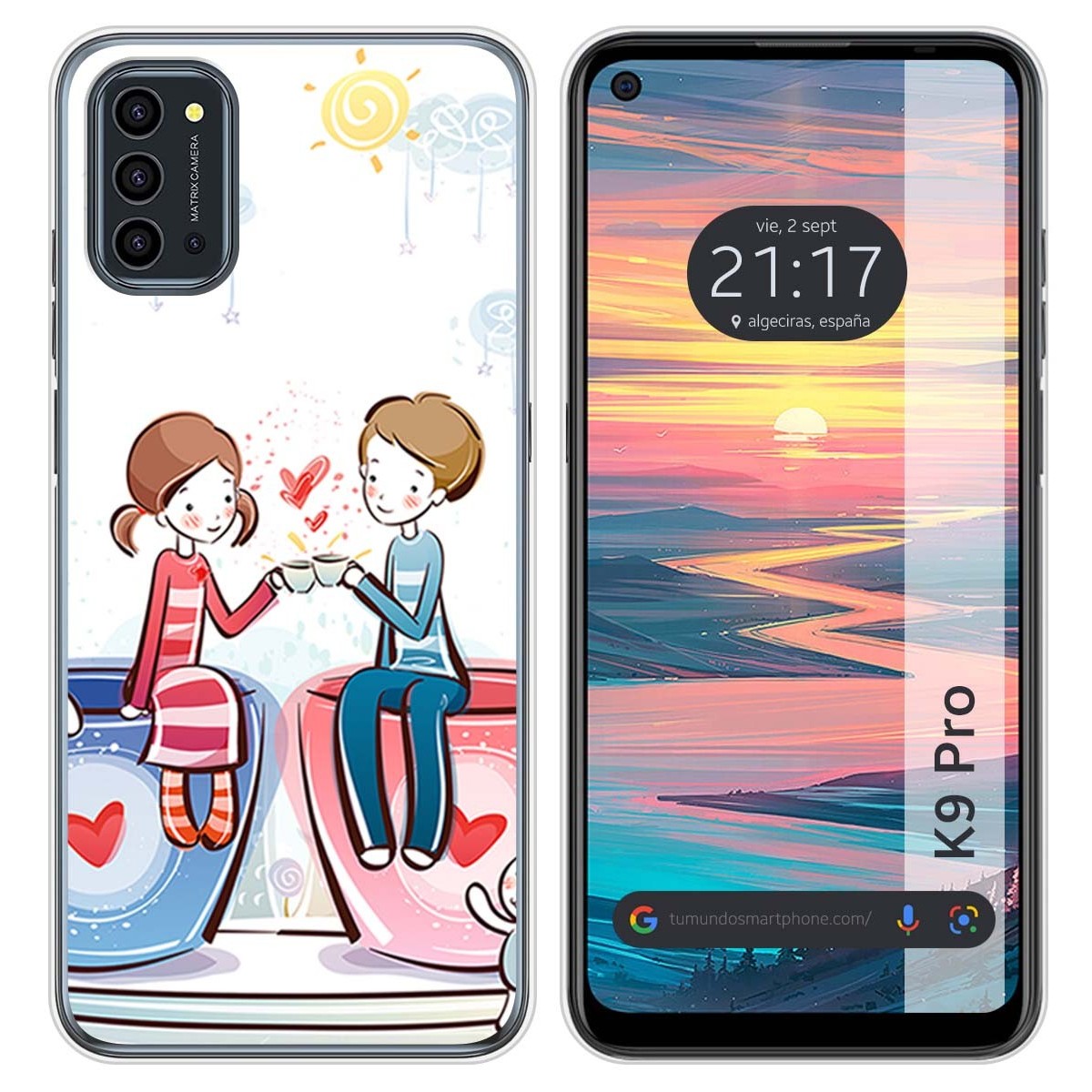 Funda Silicona para Oukitel K9 Pro diseño Café Dibujos
