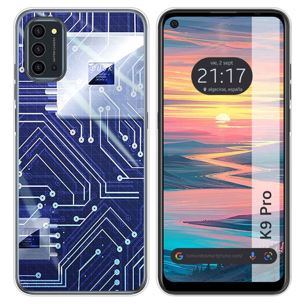 Funda Silicona para Oukitel K9 Pro diseño Circuito Dibujos