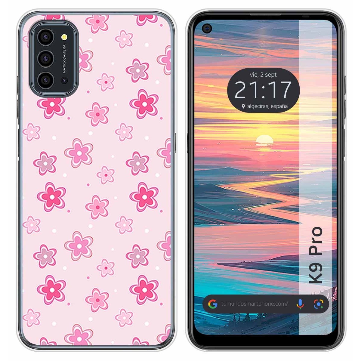Funda Silicona para Oukitel K9 Pro diseño Flores Dibujos