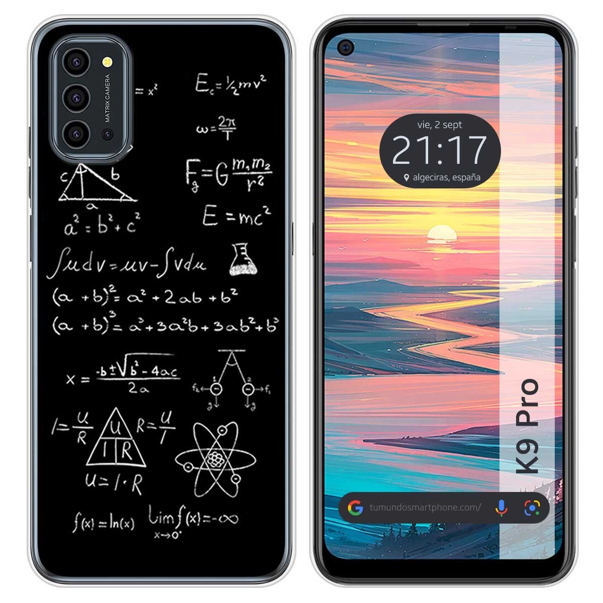 Funda Silicona para Oukitel K9 Pro diseño Formulas Dibujos