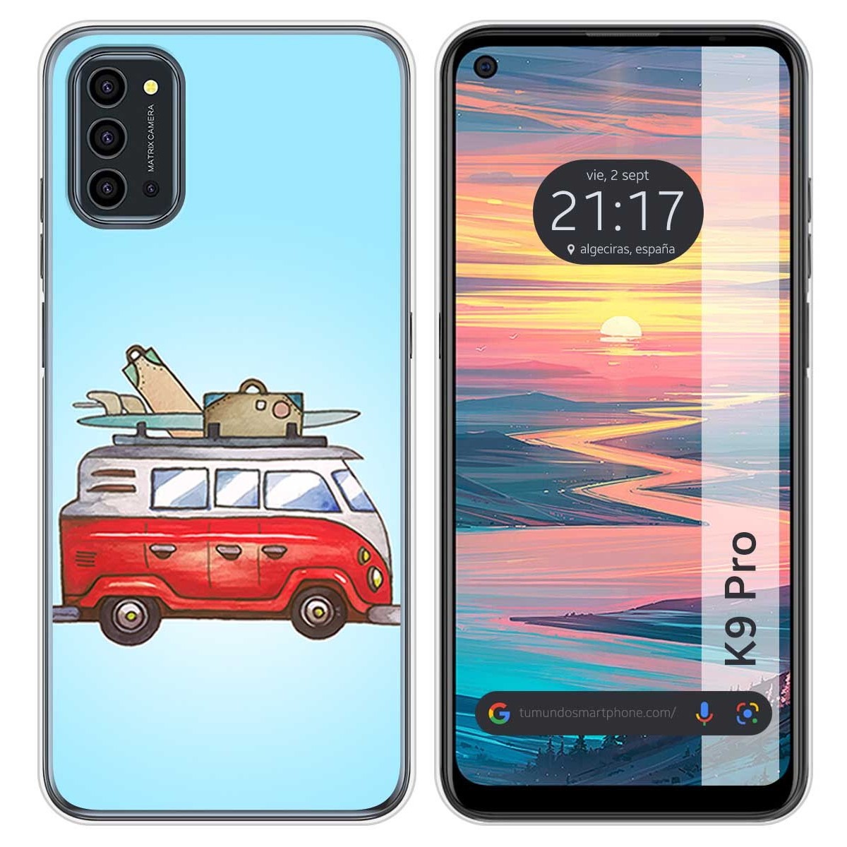 Funda Silicona para Oukitel K9 Pro diseño Furgoneta Dibujos