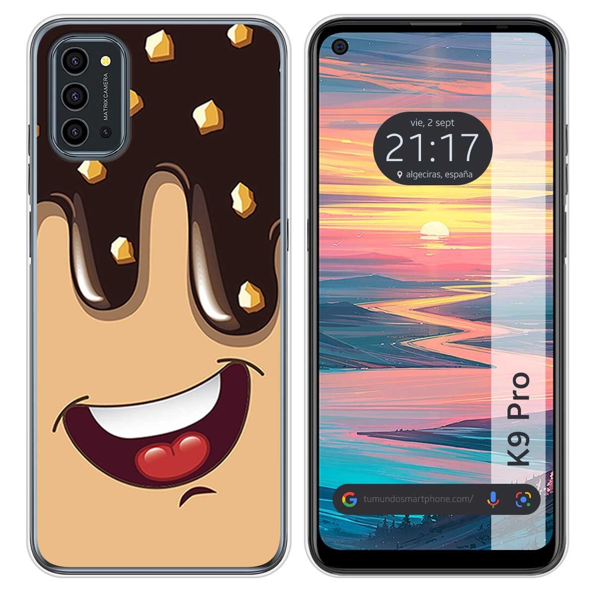 Funda Silicona para Oukitel K9 Pro diseño Helado Chocolate Dibujos
