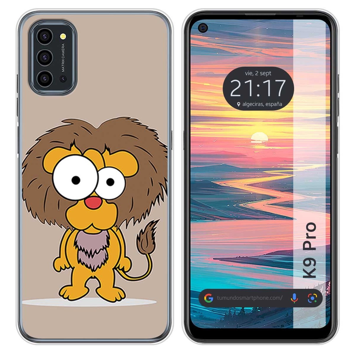 Funda Silicona para Oukitel K9 Pro diseño Leon Dibujos