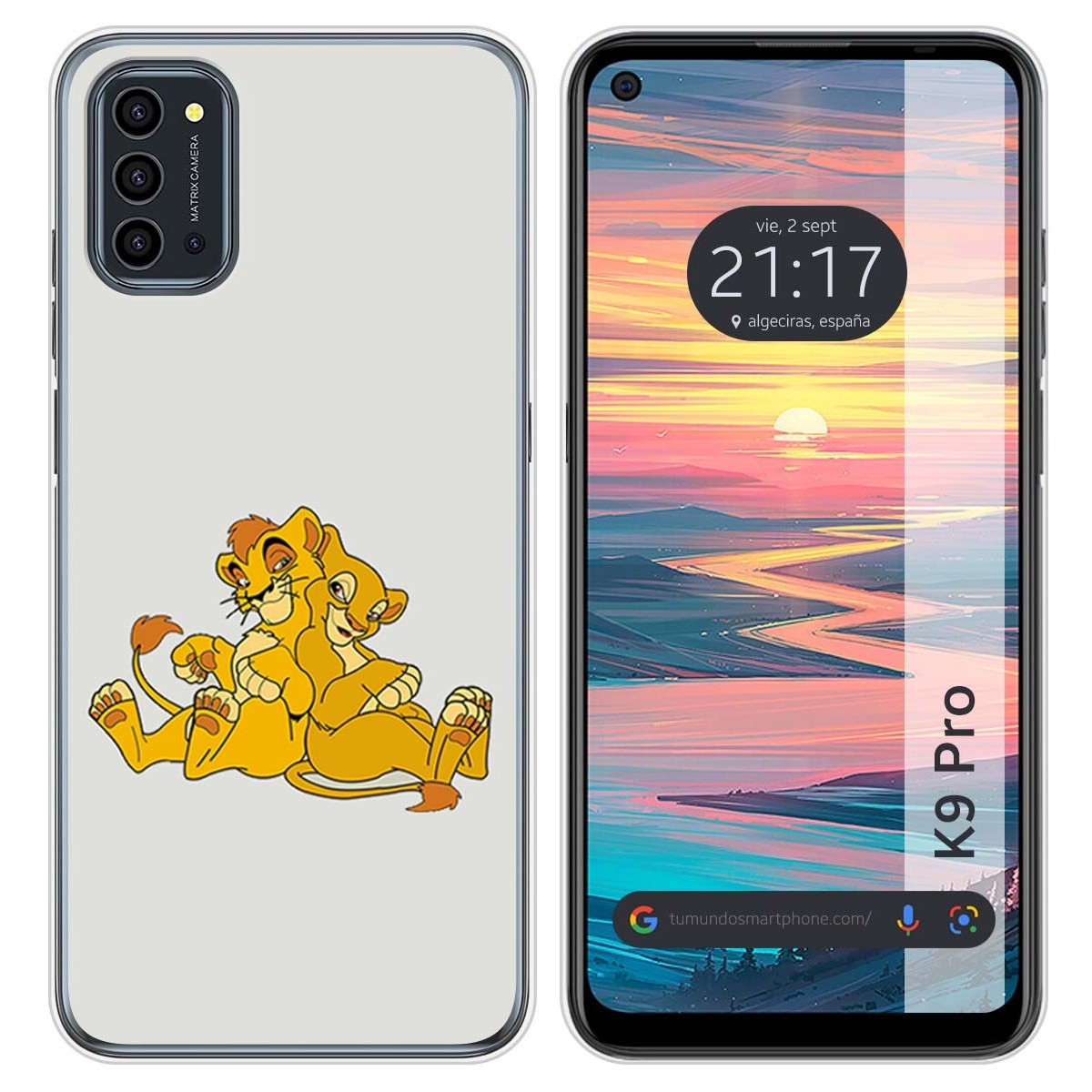 Funda Silicona para Oukitel K9 Pro diseño Leones Dibujos