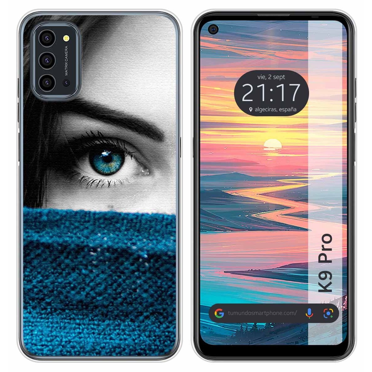 Funda Silicona para Oukitel K9 Pro diseño Ojo Dibujos